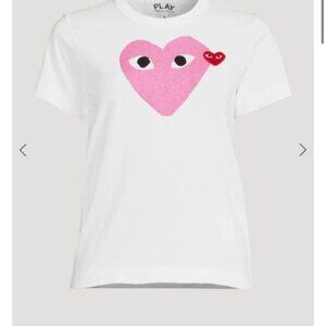 CDG Play / Comme des Garcons Play Double Heart T-Shirt - Size M